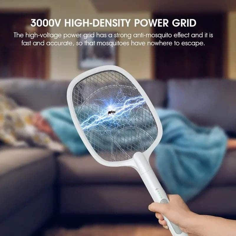 USB Rechargeable Mosquito Racket With Stand (For Mosquitoes, Flies & All insects) Enjoy Peaceful Sleep without Mosquitoes
